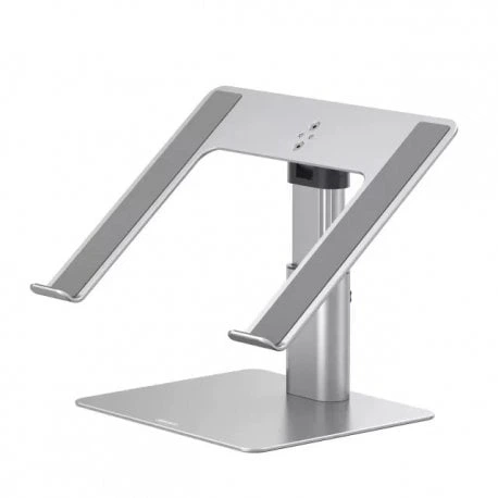 Підставка для ноутбука Baseus Metal Adjustable Laptop Stand Silver (LUJS000012) - Фото 1 Підставка для ноутбука Baseus Metal Adjustable Laptop Stand Silver (LUJS000012) - изображение 1