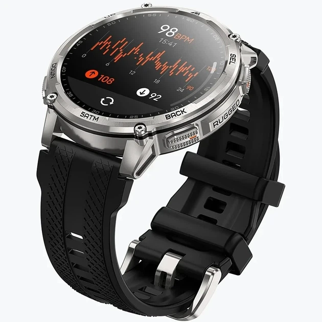 Смарт-годинник Kospet Tank T4C Silver - изображение 4