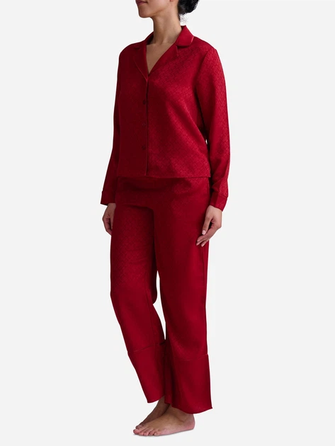 Пижама (рубашка + штаны) женская Tommy Hilfiger 374535360 M Красная (1159864510) - Фото 2 Пижама (рубашка + штаны) женская Tommy Hilfiger 374535360 M Красная (1159864510) - изображение 2