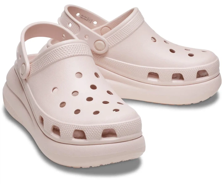 Сабо крокси шльопанці жіночі Crocs Classic Crush Clog розмір EUR 39-40, US M7 W9,25,5 см Quartz Пудровий - изображение 5