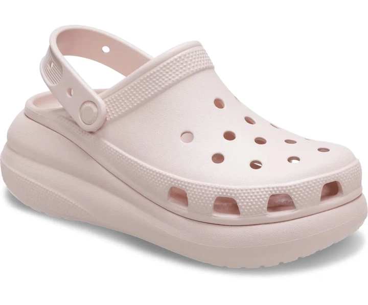 Сабо крокси шльопанці жіночі Crocs Classic Crush Clog розмір EUR 39-40, US M7 W9,25,5 см Quartz Пудровий - изображение 6