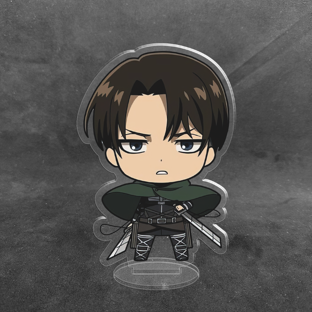 Акрилова колекційна фігурка Чібі Chibi Атака титанів Леві Аккерман 10 см - Фото 1 Акрилова колекційна фігурка Чібі Chibi Атака титанів Леві Аккерман 10 см - зображення 1