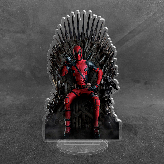 Акриловая коллекционная фигурка Marvel Дэдпул Deadpool Железный трон 15 см - Фото 2 Акриловая коллекционная фигурка Marvel Дэдпул Deadpool Железный трон 15 см - изображение 2