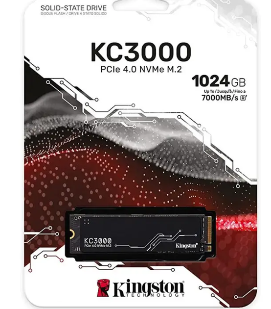 Накопичувач SSD M.2 Kingston KC3000 1024GB NVMe 2280 PCIe 4.0 x4 3D NAND TLC - зображення 5