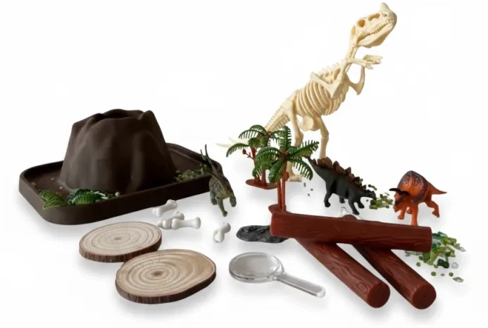 Zestaw sensoryczny Dinozaury Jellystone tacka z figurkami (9343900013796) - obraz 3