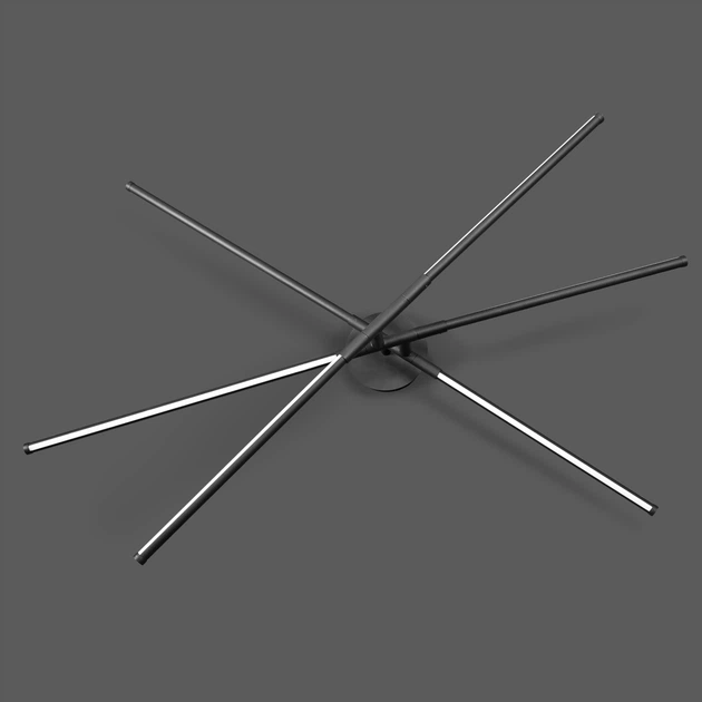 LED люстра стельова 40W 3000-4000-6000K чорна поворотна Sneha (995516) - зображення 5