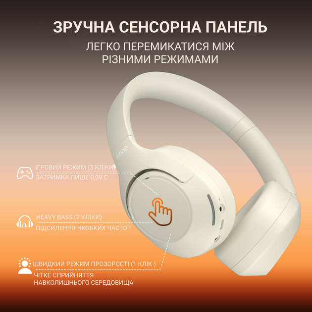 Навушники Fifine X3W Wireless White (X3W) - изображение 5