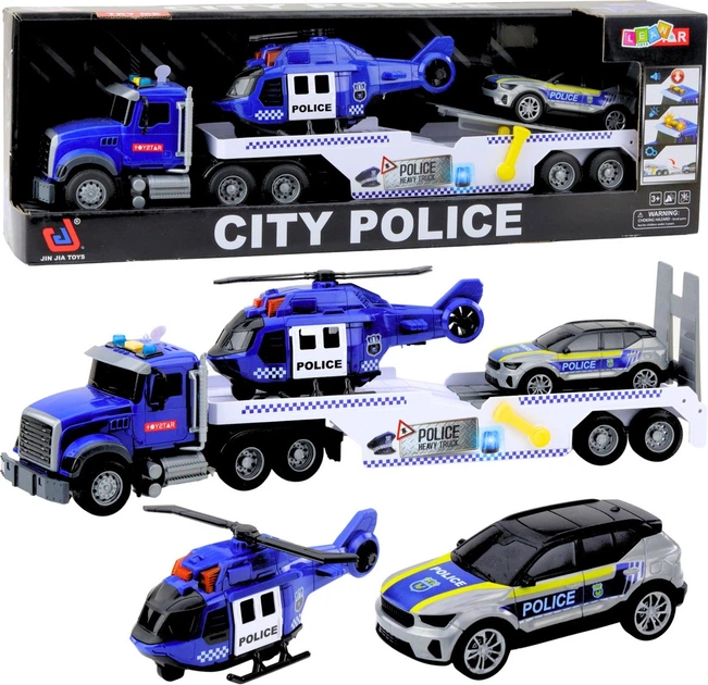 Zestaw pojazdów policyjnych LEAN Toys City Police 21474 (5905991038702) - obraz 5