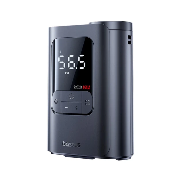 Беспроводной компрессор Baseus GoTrip VA1 Super Mini с 3 насадками черный (6932172695910) - Фото 3 Беспроводной компрессор Baseus GoTrip VA1 Super Mini с 3 насадками черный (6932172695910) - изображение 3