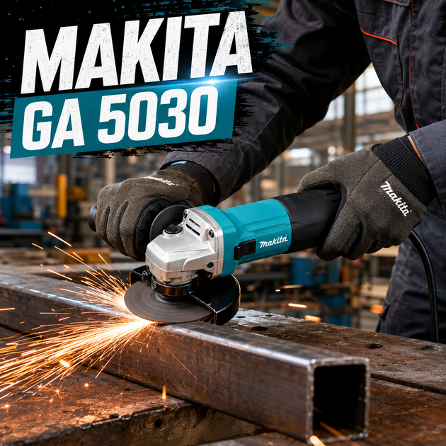 Угловая шлифовальная машина Makita в кейсе - изображение 2