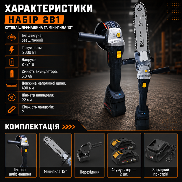 Многофункциональный аккумуляторный набор: угловая шлифовальная машина и мини-пила 12" - Фото 5 Многофункциональный аккумуляторный набор: угловая шлифовальная машина и мини-пила 12" - изображение 5