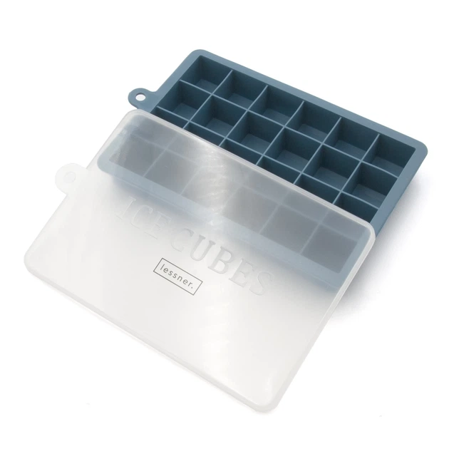 Форма для льда Lessner Sky Blue силикон с крышкой пластик 19,5х12,5х3см (10320) - изображение 2