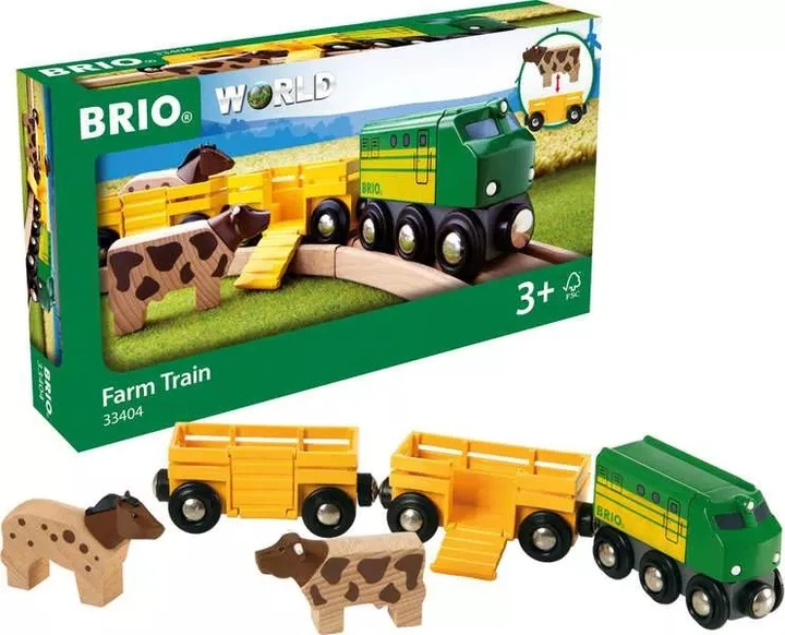 Lokomotywa Brio World Farm Train 5 elementów (7312350334043) - Zdjęcie 6 Lokomotywa Brio World Farm Train 5 elementów (7312350334043) - obraz 6
