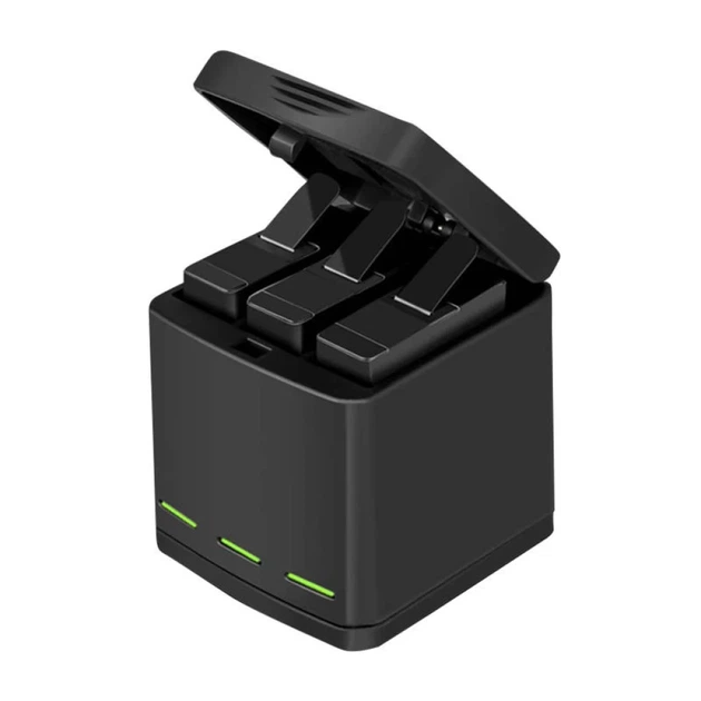 Зарядное устройство 3-канальное TELESIN Box для GoPro Hero 5-8 + 2 аккумулятора (GP-BNC-801) - изображение 2