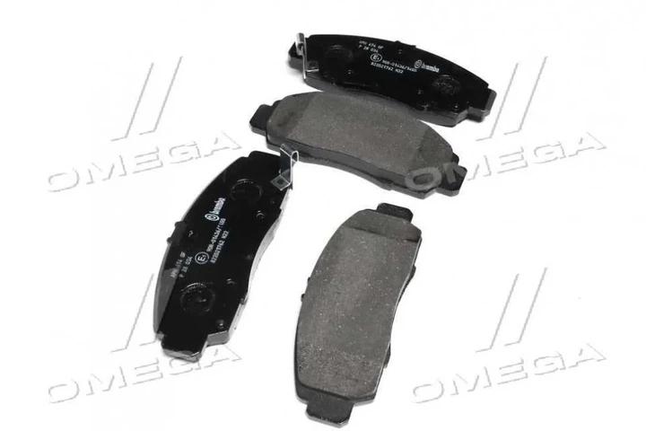 Гальмівні колодки BREMBO P28034 Acura TL; Honda Civic, Shuttle, Accord, Stream; Zaz Sens; Nissan Teana 45022TR0E51, 45022TR0E50, 45022TR0E02 - зображення 2