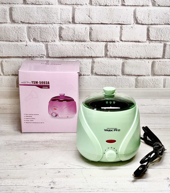 Воскоплав баночный Wax Pro YSM-5003A, 100 Вт, 200 мл, салатовый - изображение 2