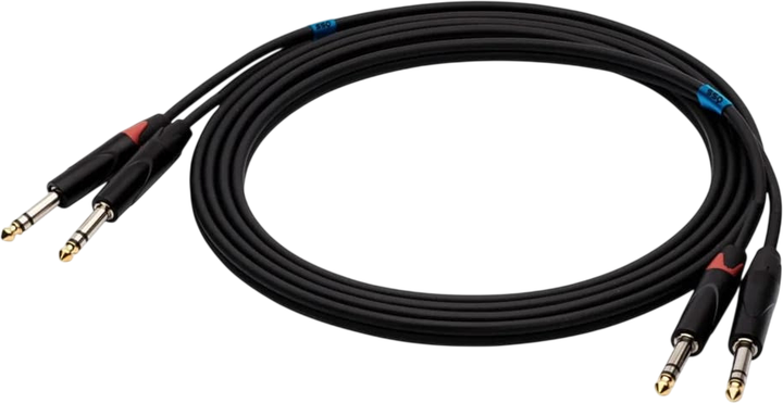 Kabel SSQ JSJS2 2x jack stereo 6.3 mm - 2x jack stereo 6.3 mm 2 m (5907688758849) - Zdjęcie 2 Kabel SSQ JSJS2 2x jack stereo 6.3 mm - 2x jack stereo 6.3 mm 2 m (5907688758849) - obraz 2
