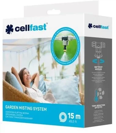 Система создания тумана Cellfast, шланг 15 м, 7 распылителей - изображение 8