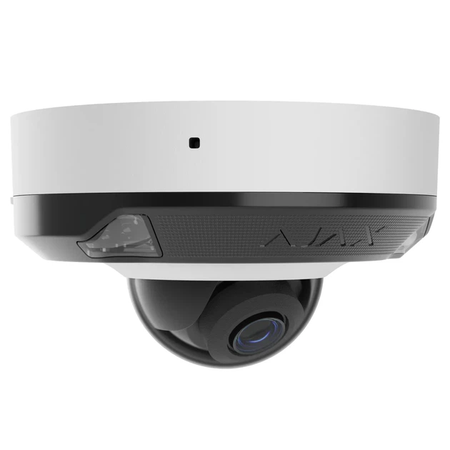 IP-камера проводная Ajax DomeCam Mini HL белая, 5 Мп, 4 мм, гибридная подсветка IR 15 м, белый LED 15 м, Poe, True WDR, IP 65, ИК 15 м, аудио, угол обзора 75° до 85°, мини купольная, белая. - изображение 4
