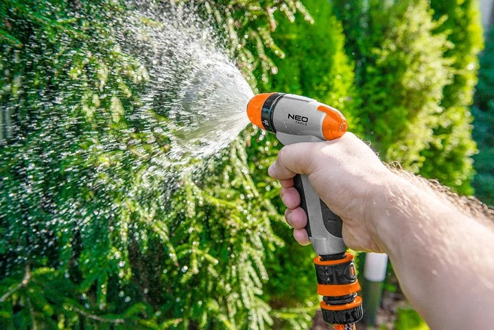 Ручной ороситель Neo Tools, пистолетный, с тремя режимами и функцией блокировки - изображение 2
