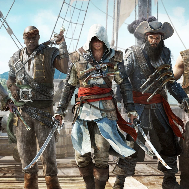 Интерьерная картина Кредо ассасина, Assassin’s Creed IV: Black Flag, декор в комнату геймера, 60×90 см (id0694) - изображение 4