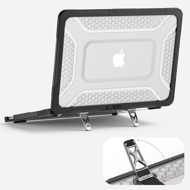 Чехол Tech-Protect Kevlar Pro для MacBook Neo 13 2026 Matte Black/Clear (5906302323326) - Фото 7 Чехол Tech-Protect Kevlar Pro для MacBook Neo 13 2026 Matte Black/Clear (5906302323326) - изображение 7