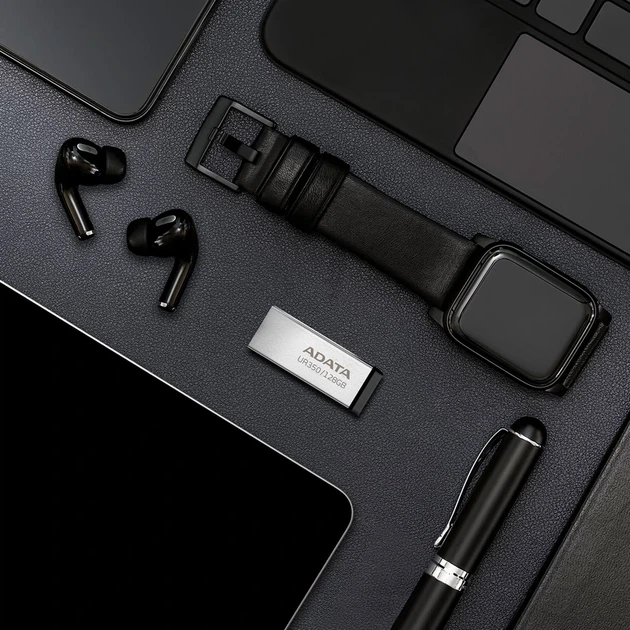 Флеш-накопичувач ADATA USB 3.2 UR 350 128Gb Silver/Black - зображення 7