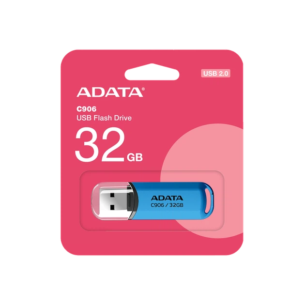Флеш-накопичувач ADATA USB 2.0 C906 32Gb Water Blue - изображение 2