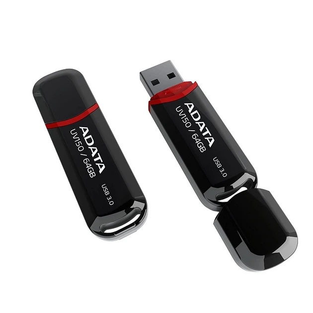 Флеш-накопичувач ADATA USB 3.2 AUV 150 64Gb Black - зображення 3