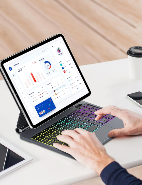 Чохол-Клавіатура ADEMALL Magic Keyboard для iPad Air 13 дюймів - Уценка - изображение 6