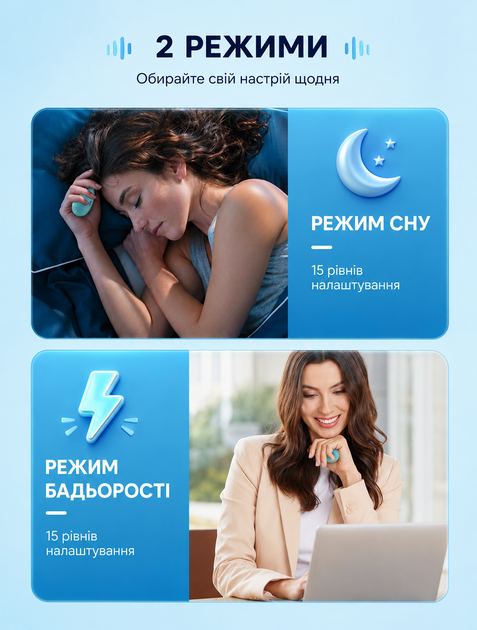 Ручное устройство для улучшения сна и терапии тревожности с USB питанием и 15 скоростями - изображение 3