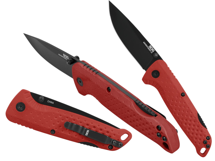 Ніж кишеньковий SOG Adventurer LB Black Blade Red (13-11-07-43) - изображение 2