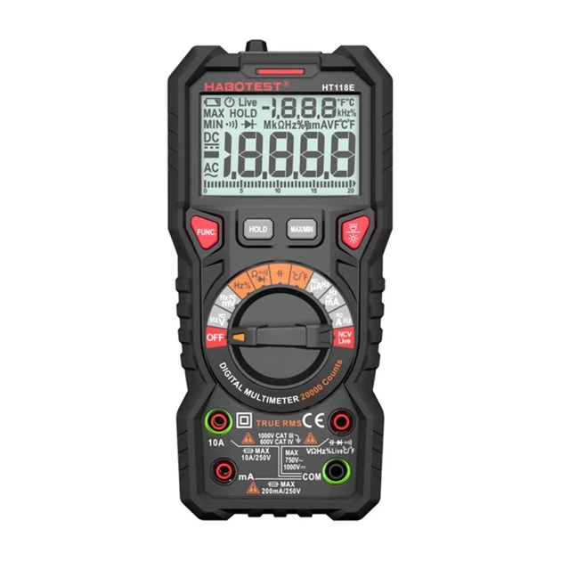 Мультиметр цифровой Habotest HT118E True RMS NCV (5907085524382) - изображение 2