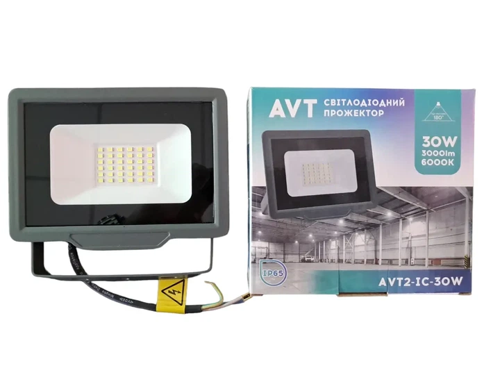 Прожектор 30W SMD AVT Білий холодний 6000К - изображение 2