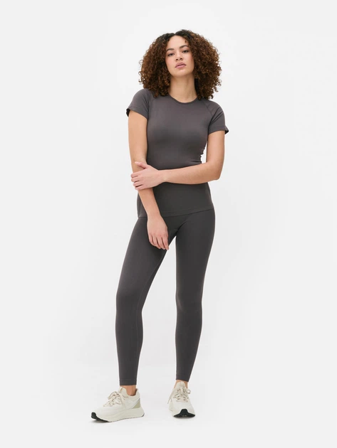 Футболка для спорту Primark темно-сірий ZVQPA477 L - Фото 2 Футболка для спорту Primark темно-сірий ZVQPA477 L - изображение 2