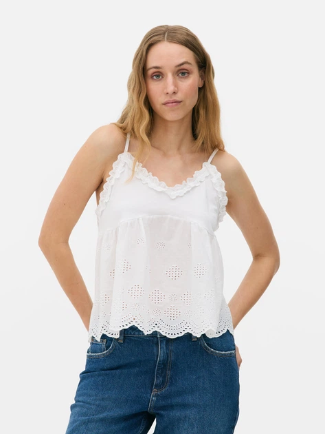Топ Primark білий NTTJL642 L - Фото 1 Топ Primark білий NTTJL642 L - изображение 1