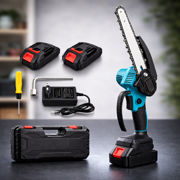 Аккумуляторная цепная пила с индикатором масла Chain Saw 8'' 36V 4Ah 2 АКБ - Фото 1 Аккумуляторная цепная пила с индикатором масла Chain Saw 8'' 36V 4Ah 2 АКБ - изображение 1