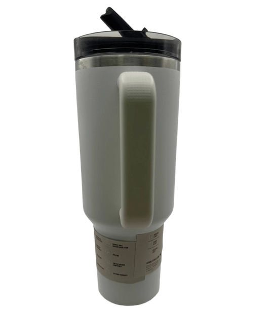 Термос термочашка Stanley Quencher ProTour Tumbler Flip Straw з нержавіючої сталі White 1,18 л KT7001985 - зображення 8