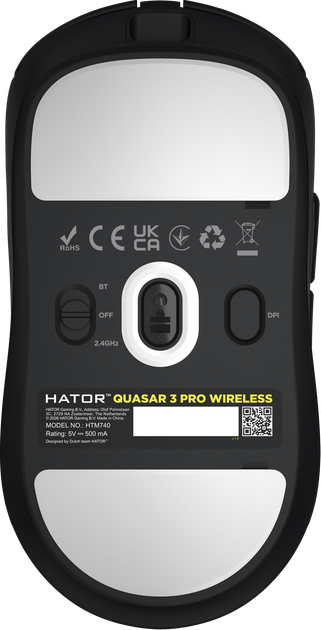 Миша Hator Quasar 3 PRO Wireless Black (HTM740) - Фото 6 Миша Hator Quasar 3 PRO Wireless Black (HTM740) - зображення 6