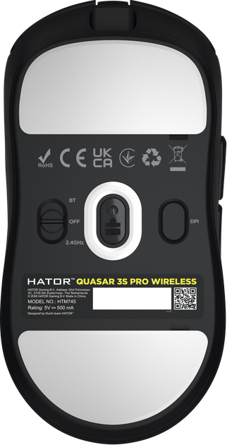 Миша Hator Quasar 3S PRO Wireless Black (HTM745) - Фото 6 Миша Hator Quasar 3S PRO Wireless Black (HTM745) - изображение 6