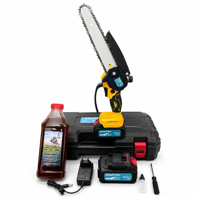 Аккумуляторная бесщеточная мини-пила Krafftec PRO 48V 6Ah - изображение 5