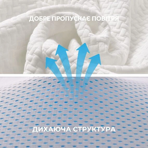 Подушка охолоджуюча ортопедична IDEIA CoolGel 60х40х11/9 см анатомічна з ефектом памʼяті для сну на боці, спині та животі, з гелем та блискавкою - Фото 8 Подушка охолоджуюча ортопедична IDEIA CoolGel 60х40х11/9 см анатомічна з ефектом памʼяті для сну на боці, спині та животі, з гелем та блискавкою - зображення 8