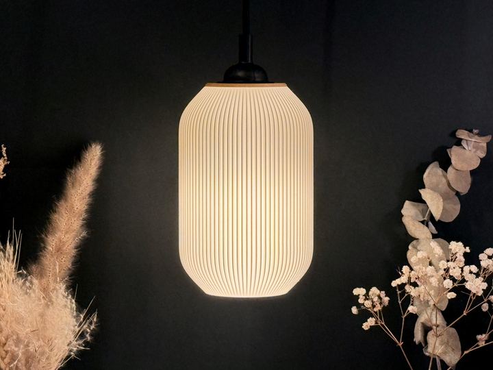 Изысканный пластиковый абажур 11 x 11 x 17,5 см с прорезями для подвесного светильника под патрон Е27 Белый - Фото 4 Изысканный пластиковый абажур 11 x 11 x 17,5 см с прорезями для подвесного светильника под патрон Е27 Белый - изображение 4