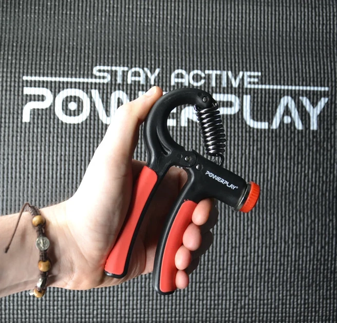 Эспандер кистевой Active Point металл 10-40 кг красный - изображение 7