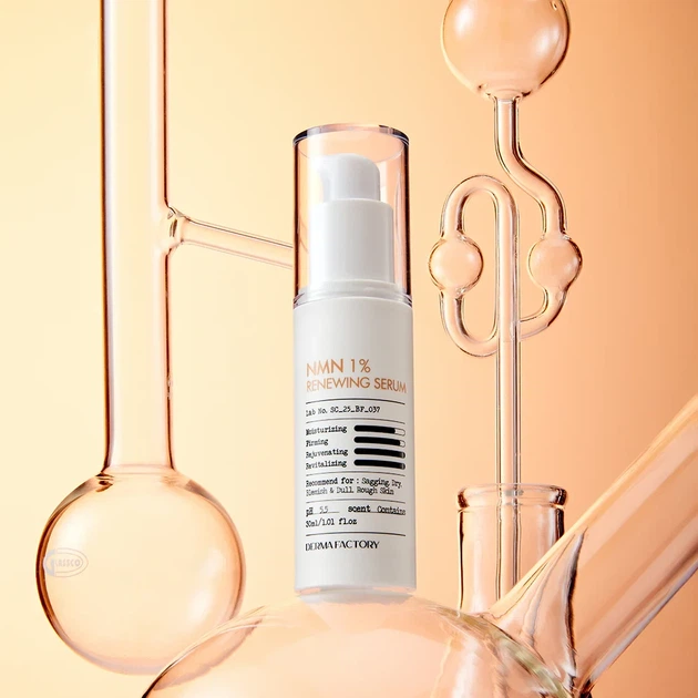 Обновляющая сыворотка для лица Derma Factory NMN 1% Renewing Serum 30 мл - изображение 2