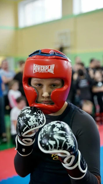 Перчатки для единоборств Active Point искусственная кожа L черно-белые - изображение 7