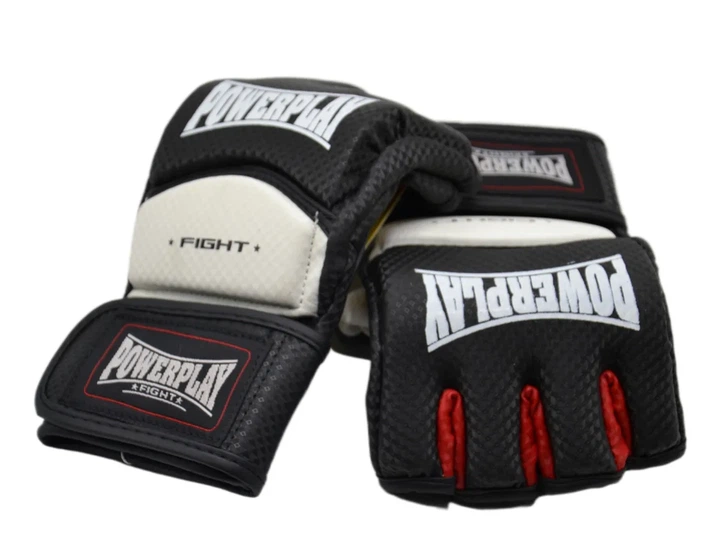 Рукавиці Active Point для MMA штучна шкіра L чорні-білі - зображення 8