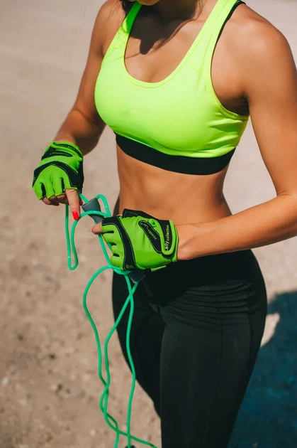 Скакалка Active Point ПВХ 2,7 м Зеленая - изображение 5