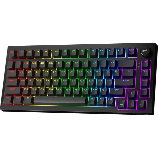 Беспроводная механическая клавиатура Proove Gaming Coupe Black, Huano Kobe Switch, 75%, RGB, (2.4G/Bluetooth/USB) - изображение 2