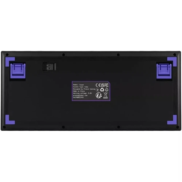 Беспроводная механическая клавиатура Proove Gaming Coupe Black Purple, Huano Kobe Switch, 75%, RGB, (2.4G/Bluetooth/USB) - изображение 4